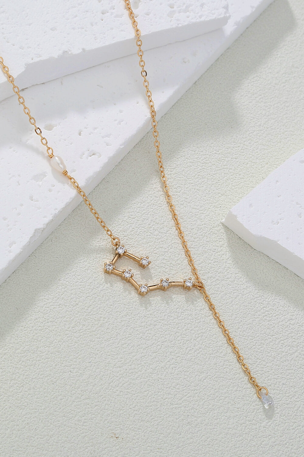 Rhinestone Taurus Chain Necklace