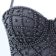 Load image into Gallery viewer, Faux Pearl Beaded Bustier
