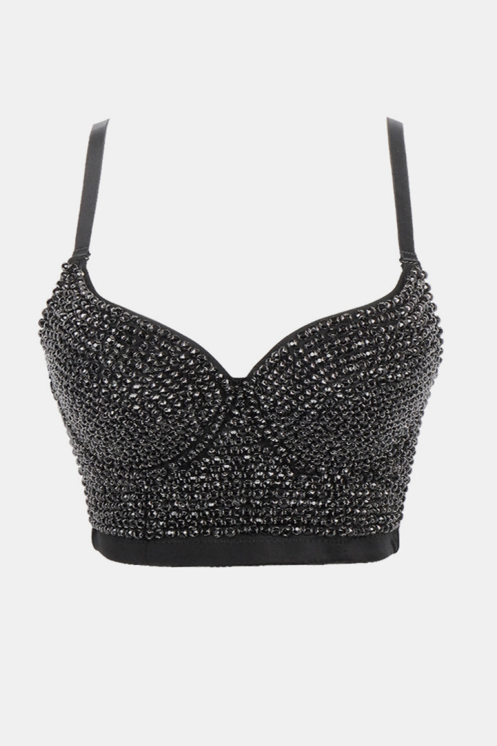 All-Over Rhinestone Bustier