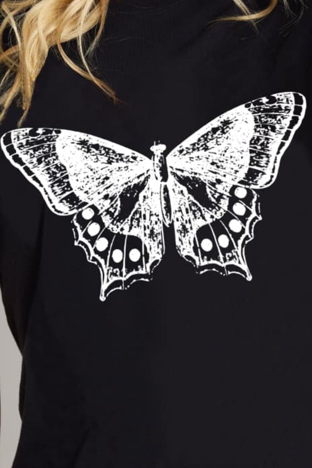 Simply Love Butterfly Graphic Cotton T-Shirt