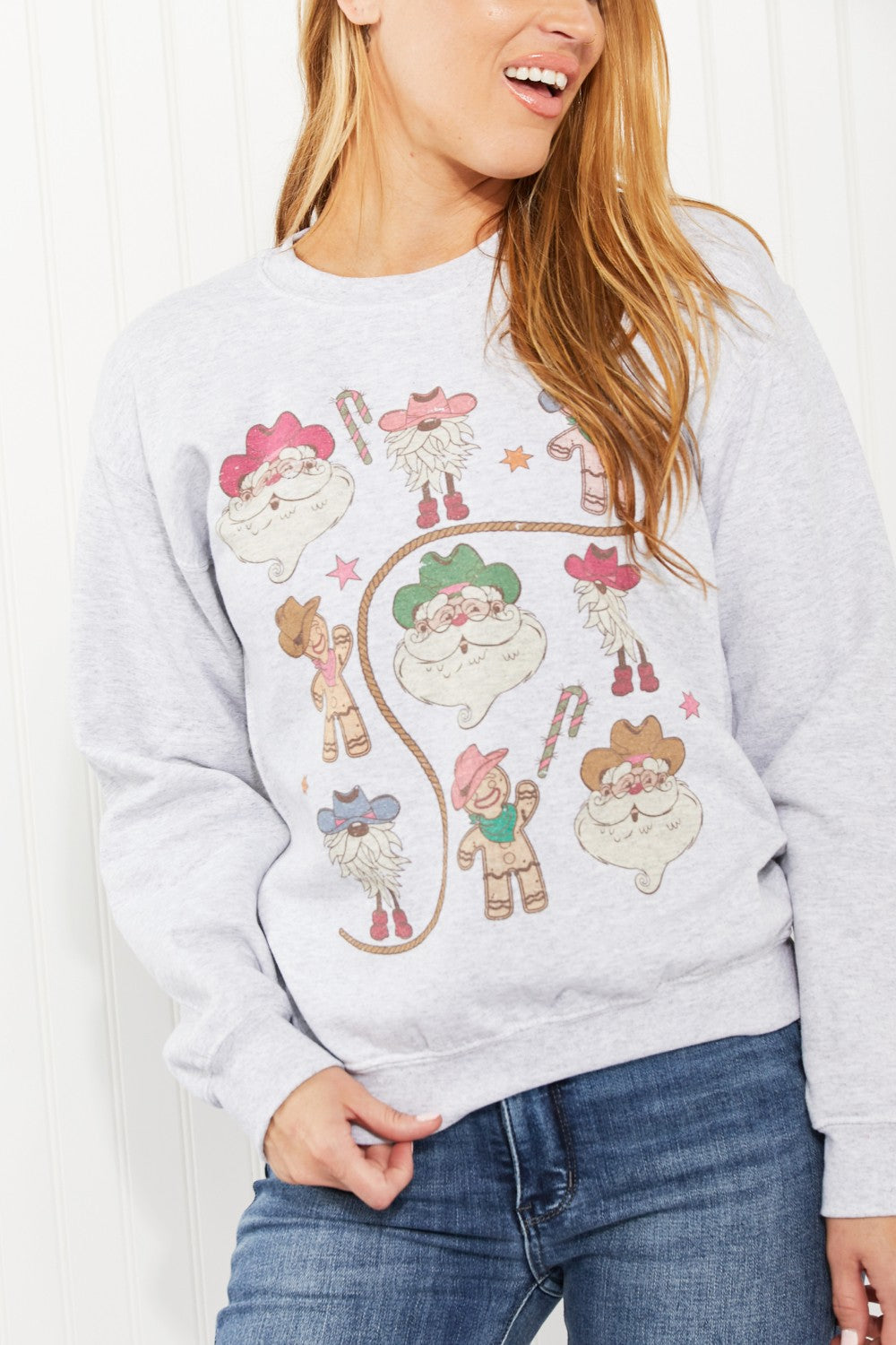 WKNDER Christmas Gallery Full Size Graphic Sweatshirt