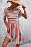 Striped Round Neck Dress