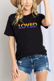 Simply Love LOVED Graphic Cotton T-Shirt