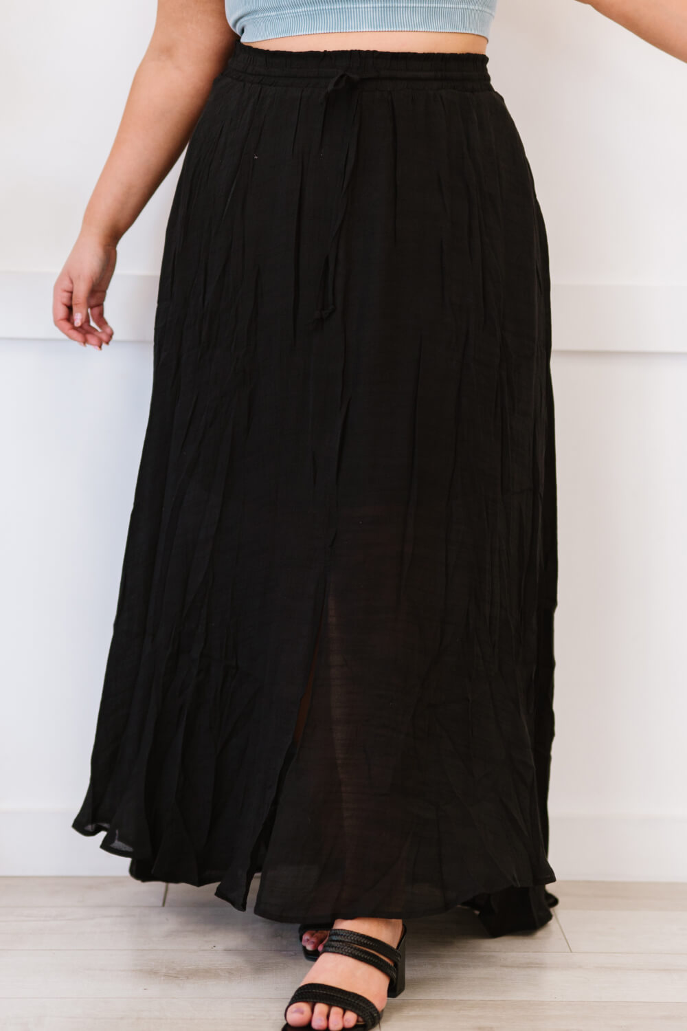 Sweet Lovely by Jen Full Size Leaps and Bounds Slit Maxi Skirt