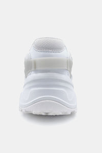 Berness Chunky Sole Contrast Detail Athletic Sneakers in White