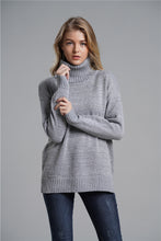 Load image into Gallery viewer, Side Slit Turtleneck Sweater
