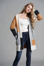 Load image into Gallery viewer, Color Block Open Front Longline Cardigan
