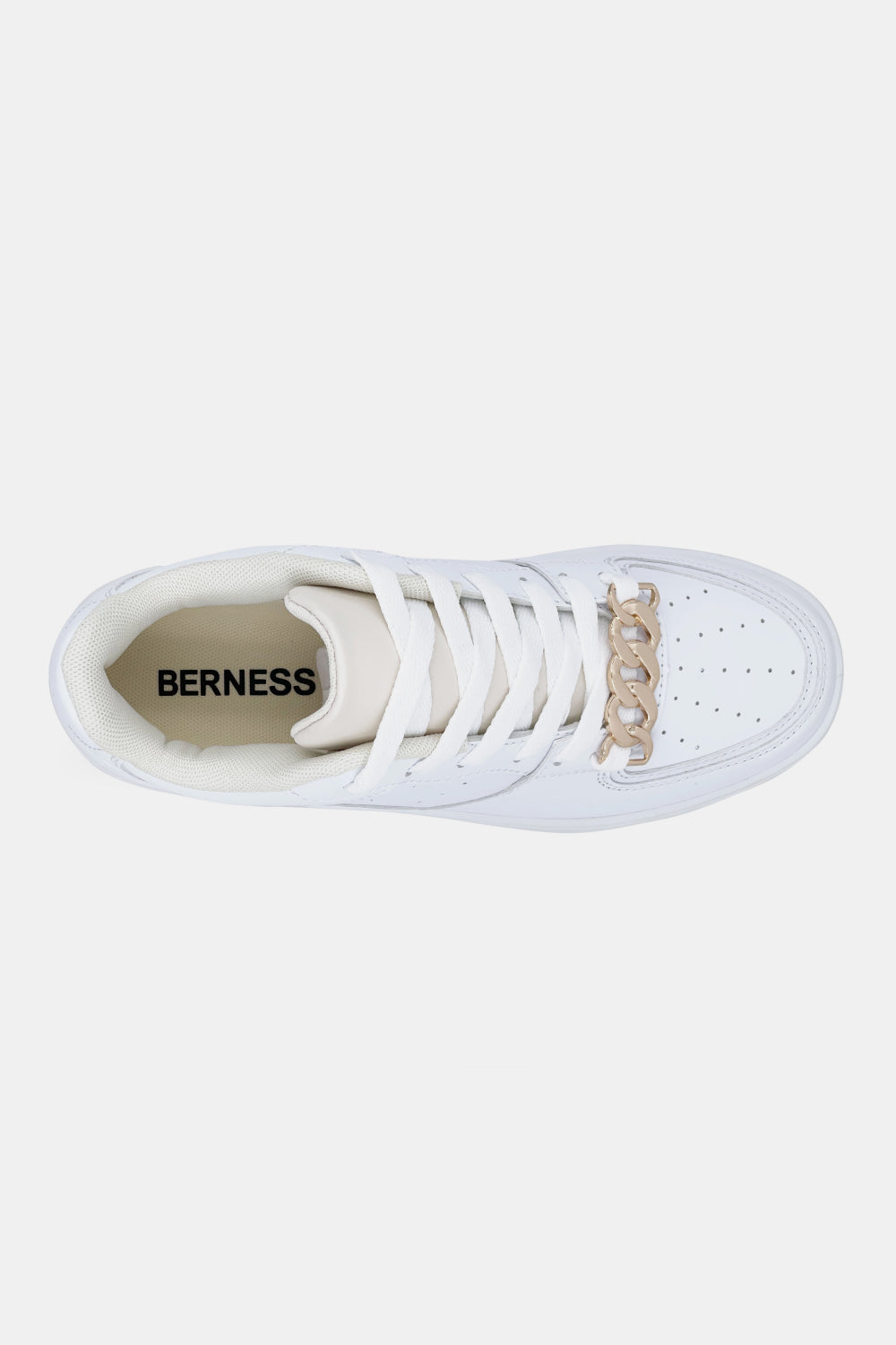 Berness Making It Chain Detail Sneakers in White