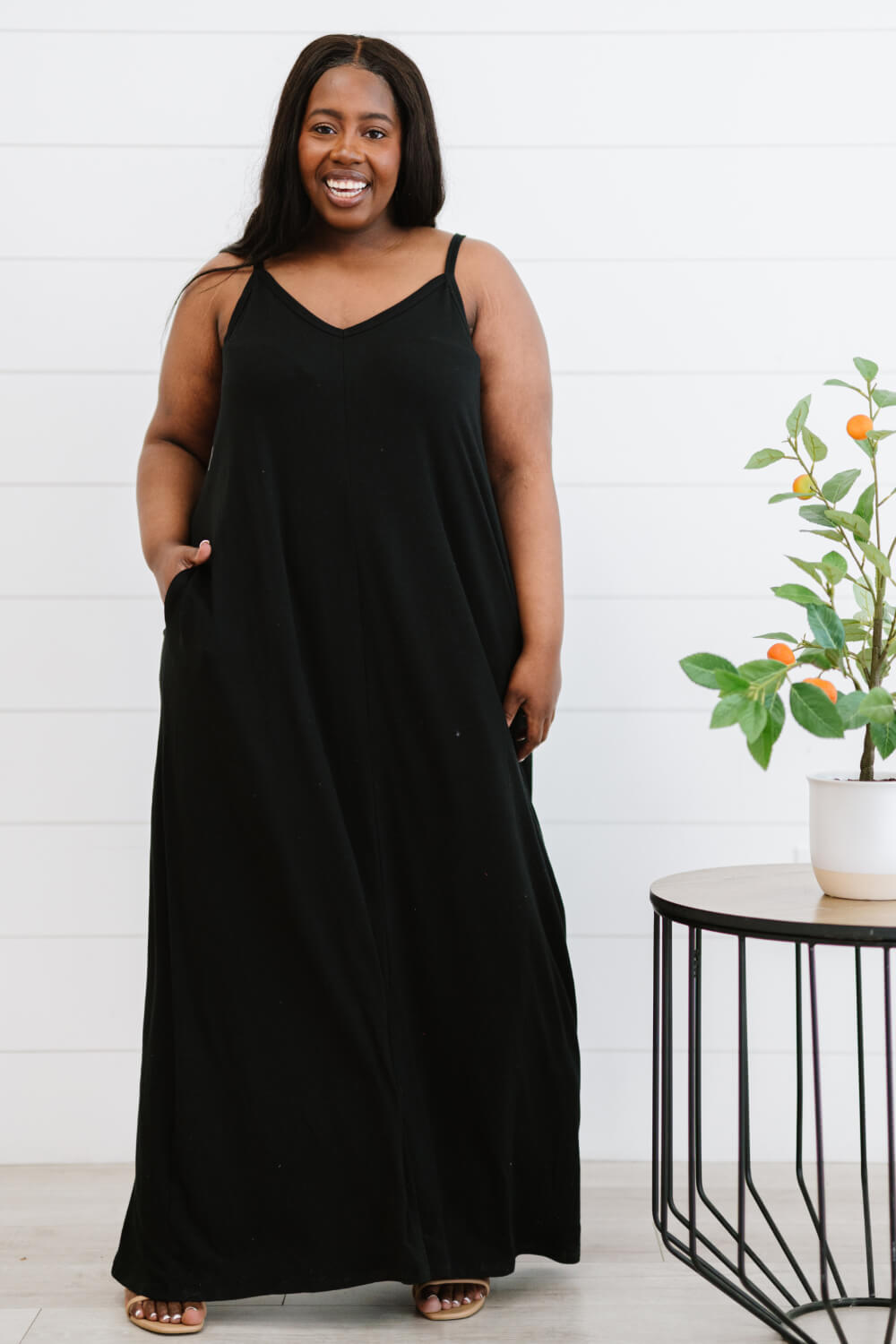 Zenana Beach Vibes Full Size Cami Maxi Dress