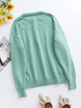 Load image into Gallery viewer, Half Button Long Sleeve Henley Sweater
