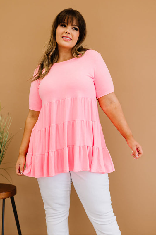 Zenana Tiered and True Full Size Run Tiered Babydoll Tunic