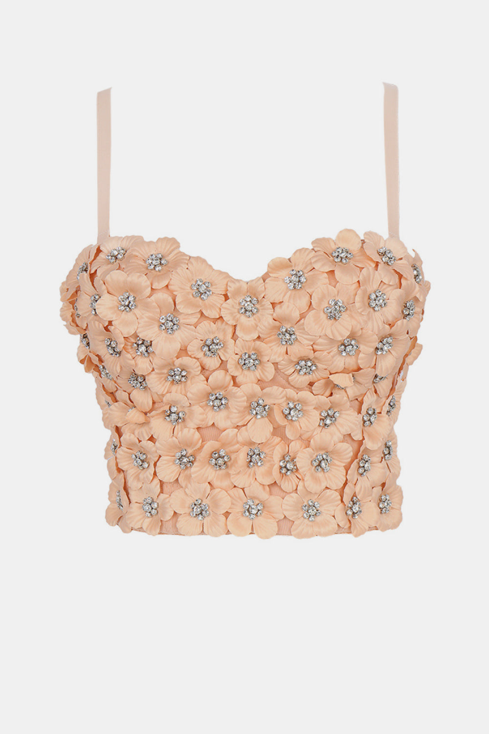 Flower Embellishment Bustier