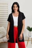 Vocal See You at Eight Full Size Studded Duster Cardigan