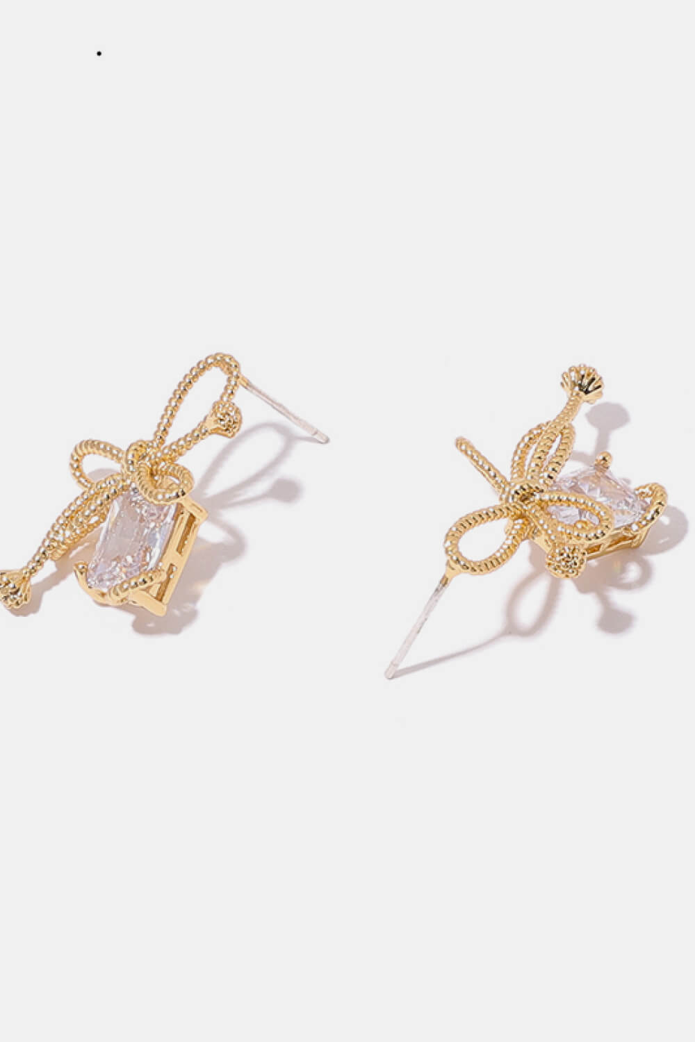 Bow Cubic Zirconia Earrings