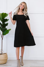 Load image into Gallery viewer, P &amp; Rose Full Size Majestically Yours Eyelet Square Neck Dress
