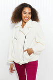 Davi & Dani Come a Little Closer Full Size Faux Fur Jacket