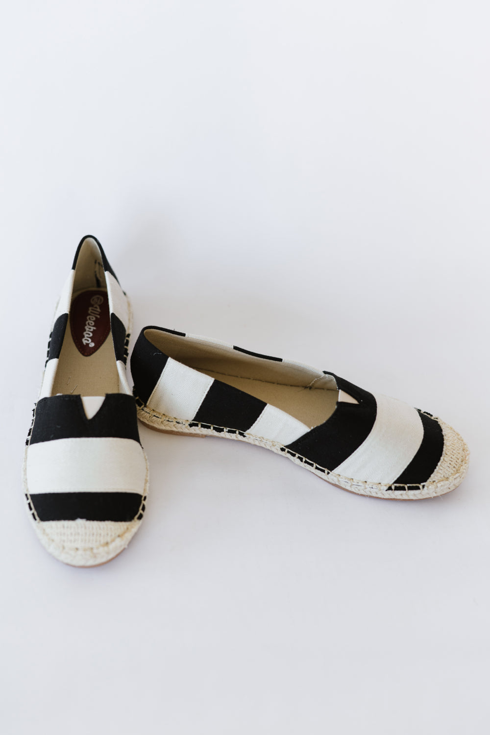 WeeBoo Candid Moments Striped Slip-On Espadrilles