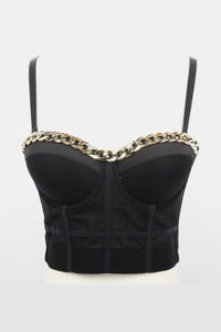 Demi Chain Trim Bustier