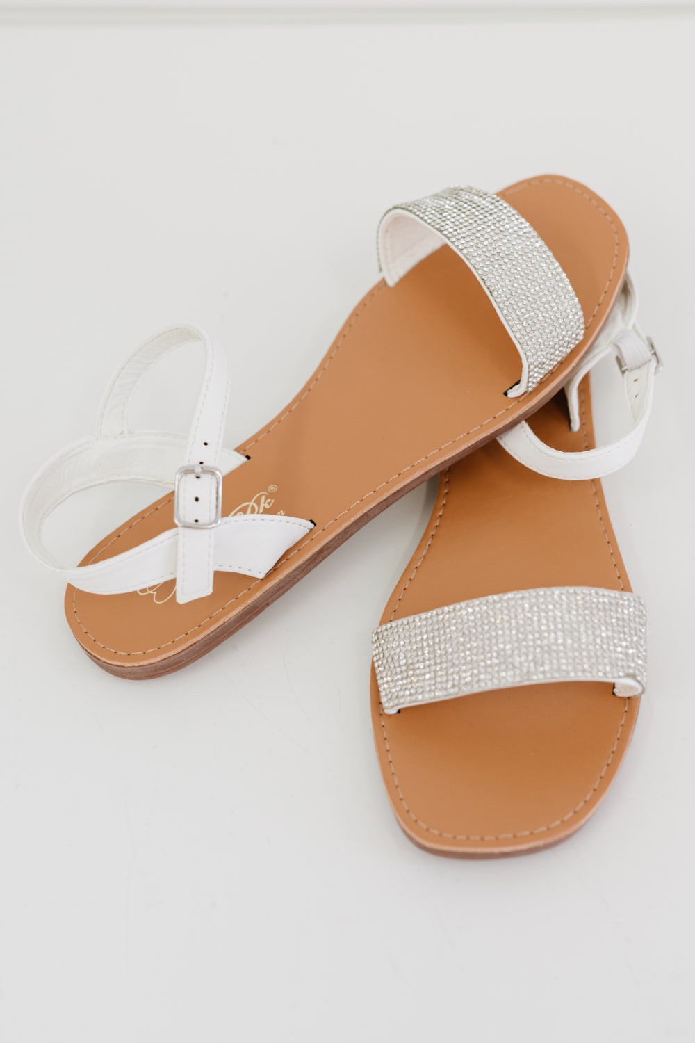 DDK The Extra Mile Rhinestone Sandals