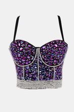 Load image into Gallery viewer, Rhinestone and Faux Pearl Bustier
