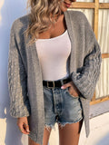 Bubble Knit Open Front Cardigan