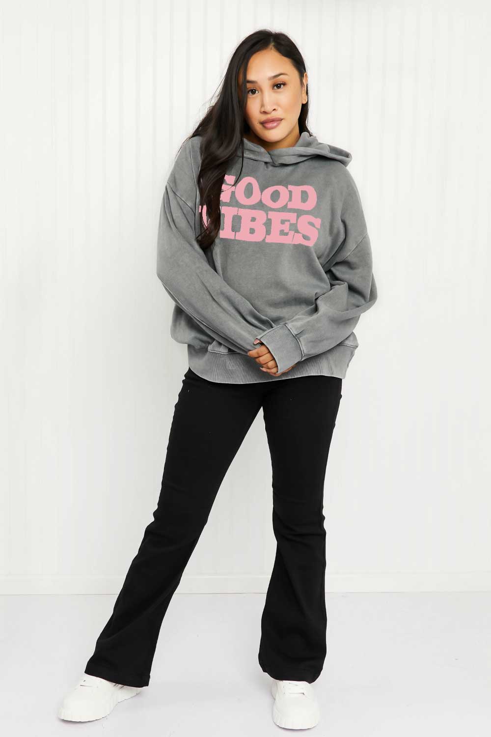 Sew In Love Good Vibes Full Size Hoodie