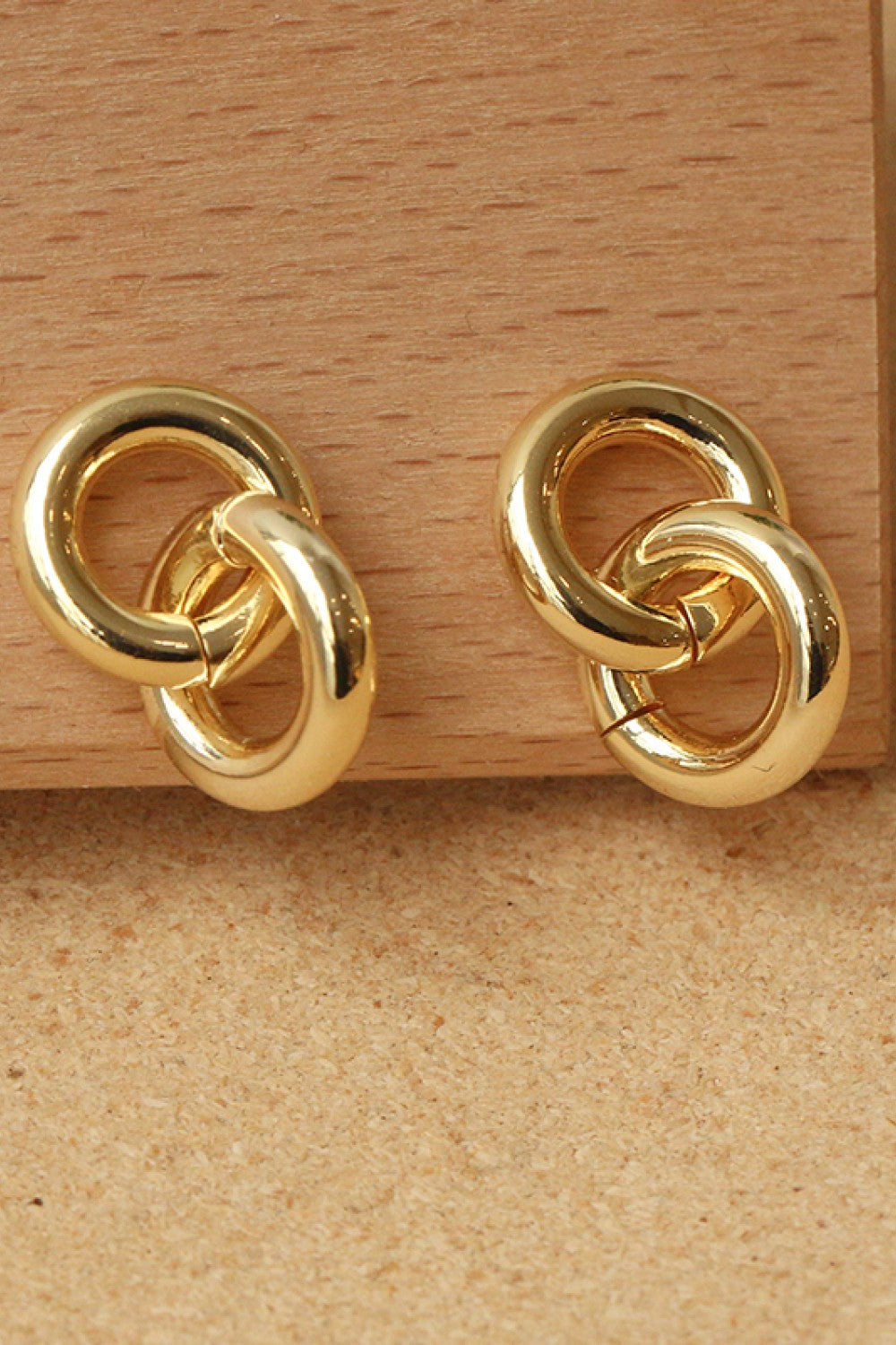 Double Ring Stud Earrings