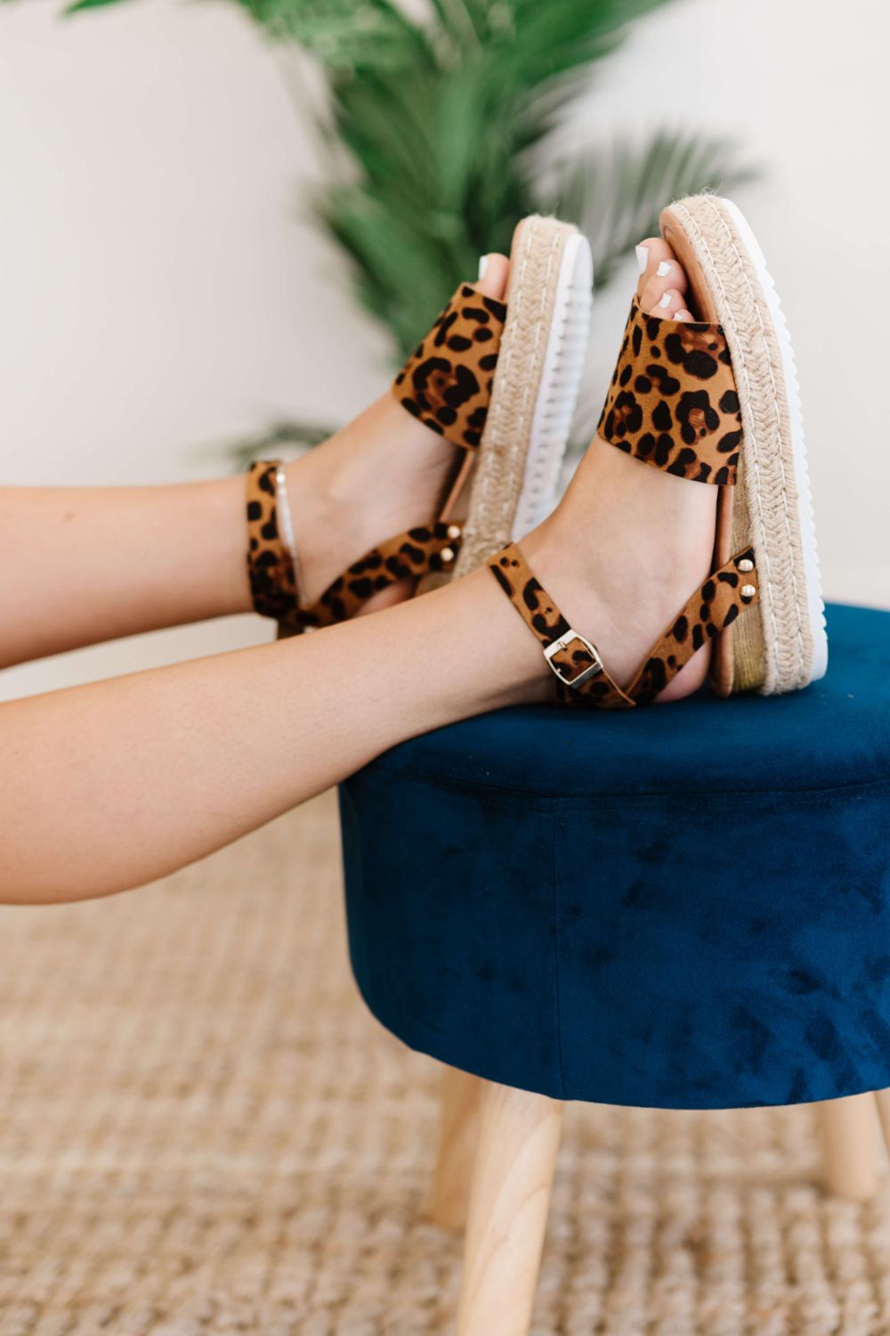 WeeBoo Every Step Espadrille Platform Sandal in Leopard