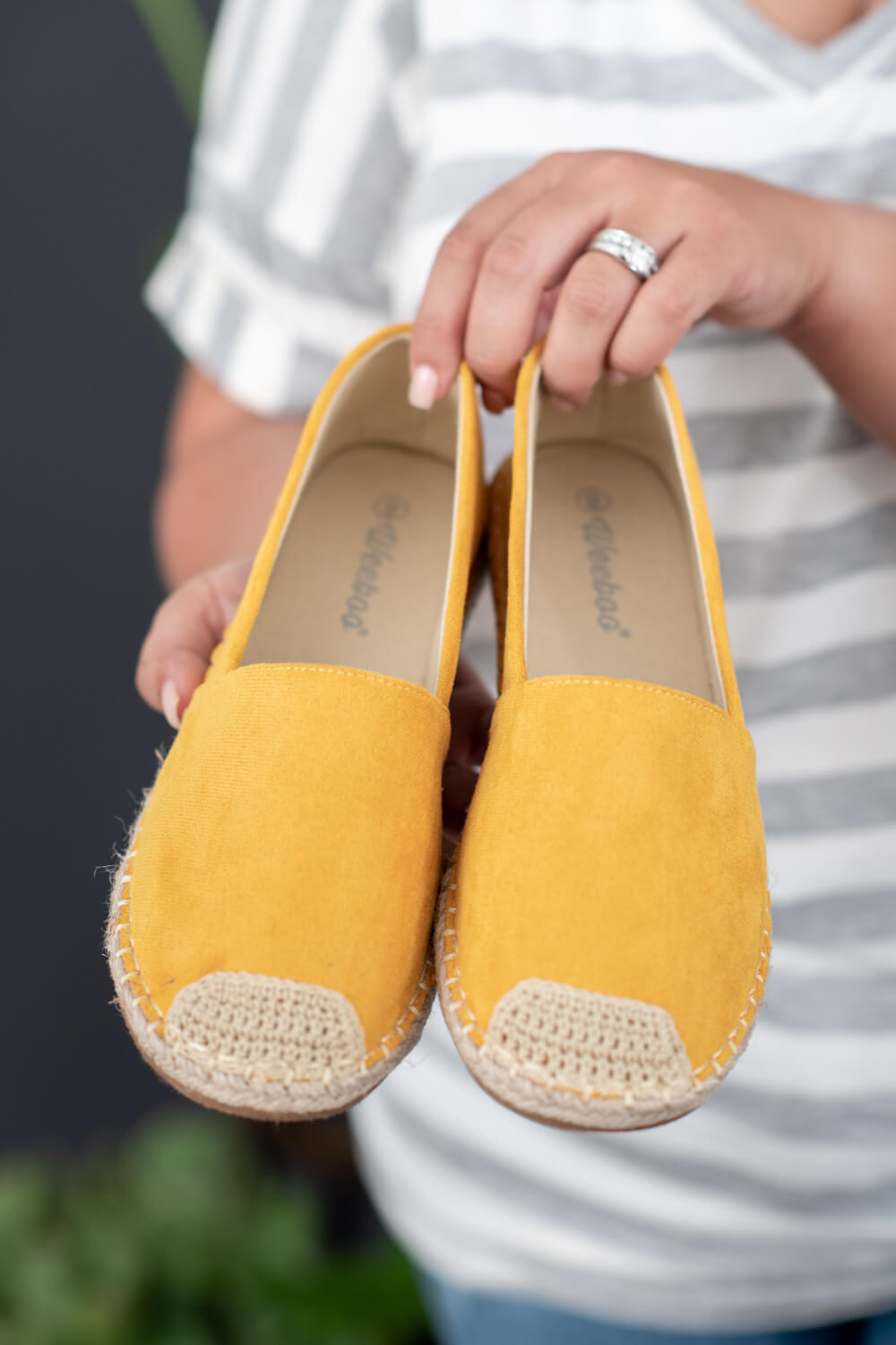 WeeBoo In Step Espadrille Slip-On Flats in Yellow