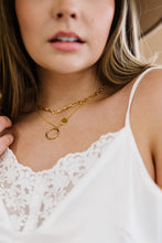 Load image into Gallery viewer, Kiss and Tell Double-Layered Gold-Plated Necklace
