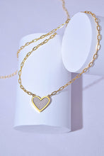 Load image into Gallery viewer, NEVER FORGET Heart Pendant Necklace
