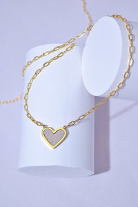 NEVER FORGET Heart Pendant Necklace