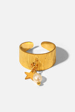 Load image into Gallery viewer, Gold-Plated Open Ring with Star Charm
