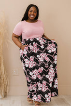 Load image into Gallery viewer, P &amp; Rose Love Deeply Full Size Two-Tone Floral Maxi Dress
