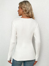 Load image into Gallery viewer, Crisscross Rib-Knit Sweater
