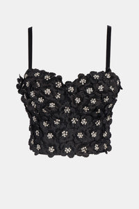 Flower Embellishment Bustier