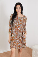 Load image into Gallery viewer, Jade By Jane Swirls and Twirls Full Size Printed Dress
