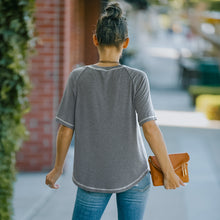 Load image into Gallery viewer, Contrast Trim Raglan Sleeve T-Shirt
