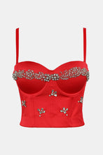 Load image into Gallery viewer, Rhinestone Applique Bustier
