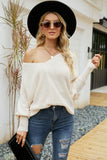 V-Neck Dolman Sleeve Sweater