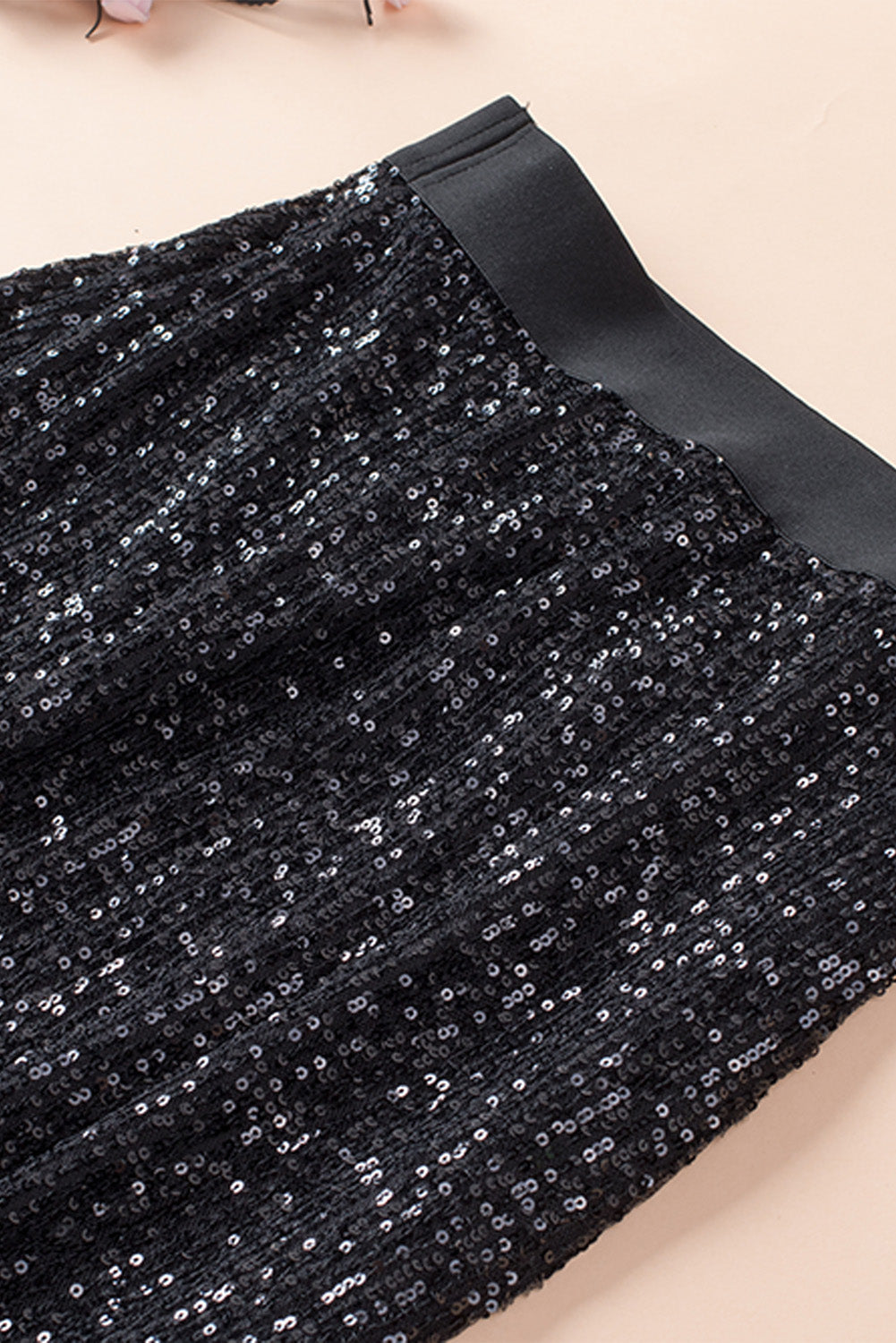 Sequin High Waist Skirt