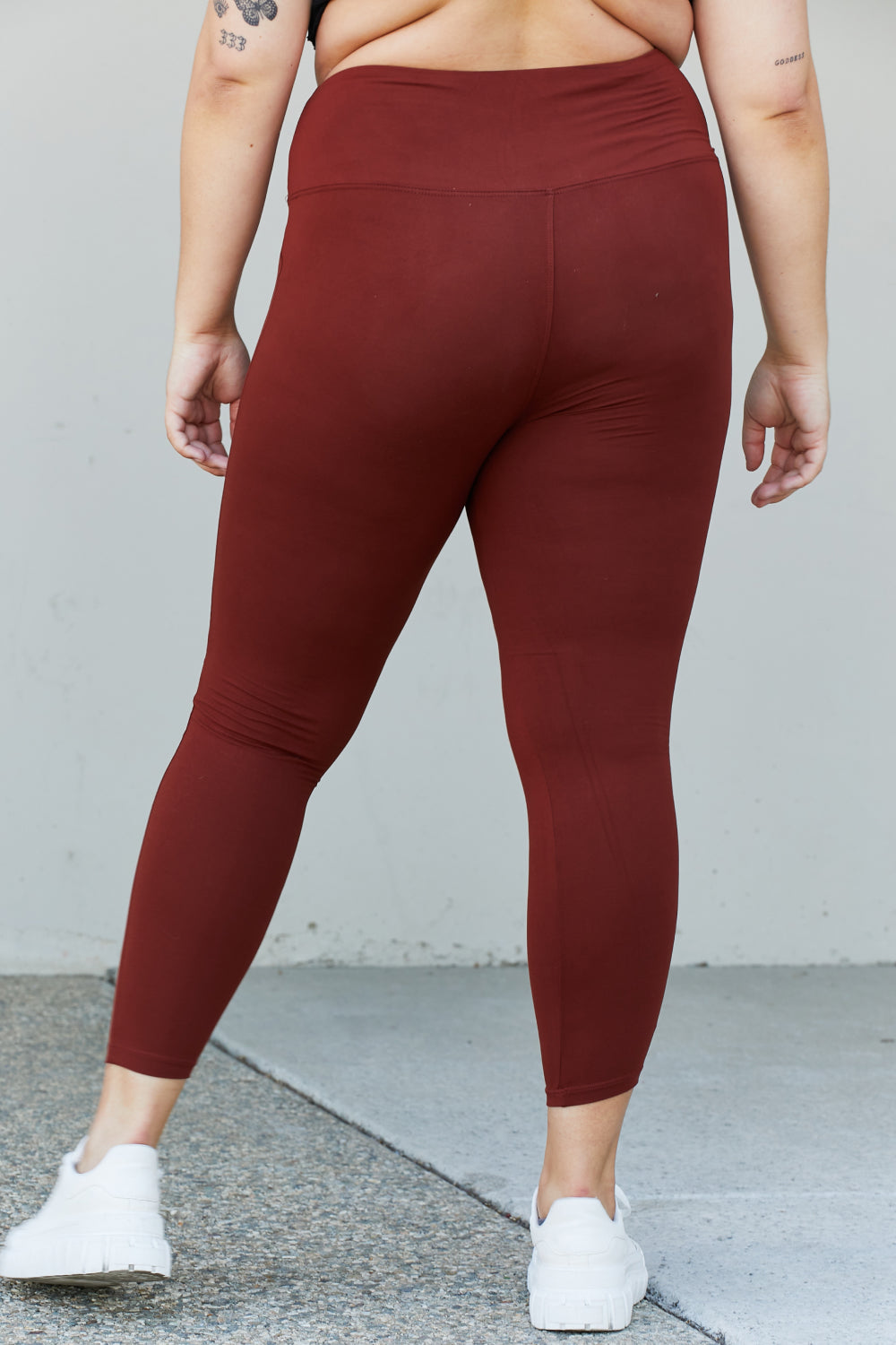 Zenana Full Size Wide Waistband Yoga Leggings