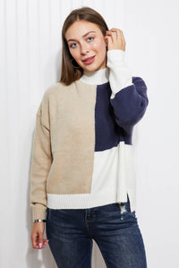 HYFVE Straight-A Student Color Block Sweater