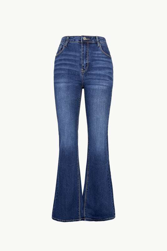 High Rise Flare Leg Jeans