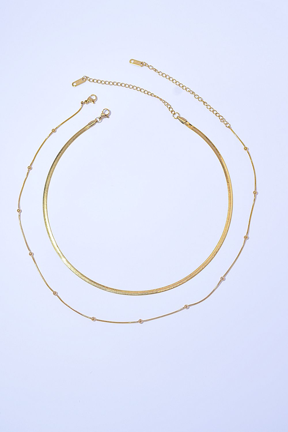 Two-Piece Snake Chain Necklace Set