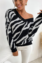 Load image into Gallery viewer, Zebra Print Sweater
