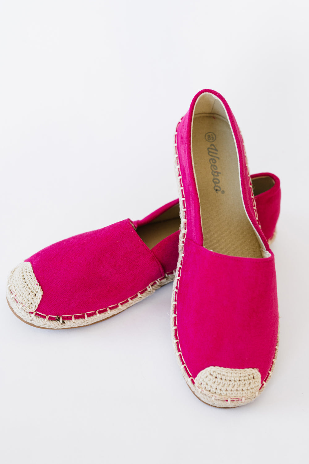 WeeBoo In Step Espadrille Slip-On Flats in Fuchsia