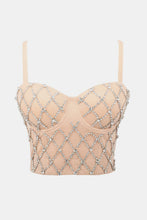 Load image into Gallery viewer, Grid Rhinestone Bustier
