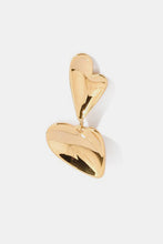 Load image into Gallery viewer, Heart-Throb Gold-Plated Drop Earrings
