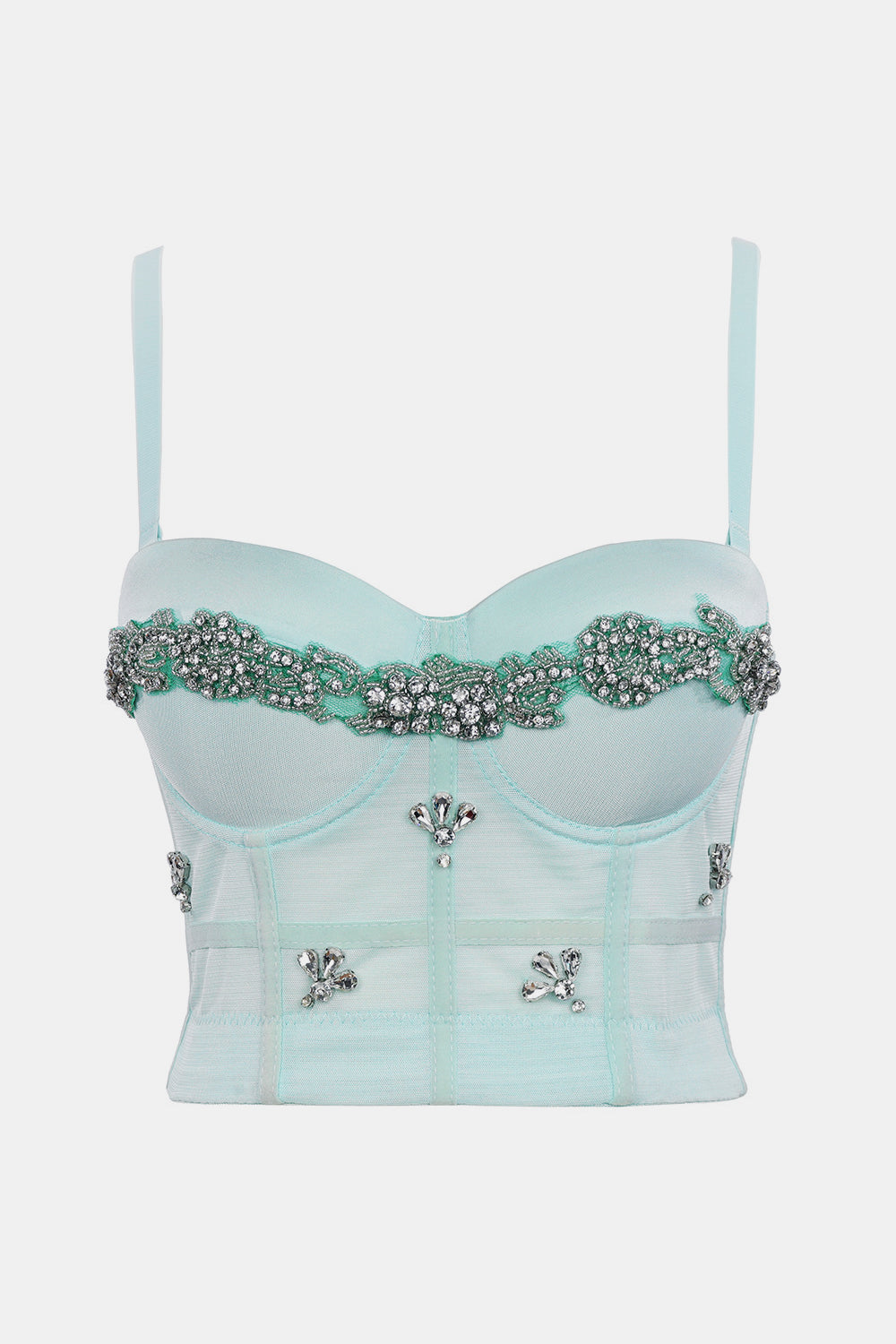 Rhinestone Applique Bustier